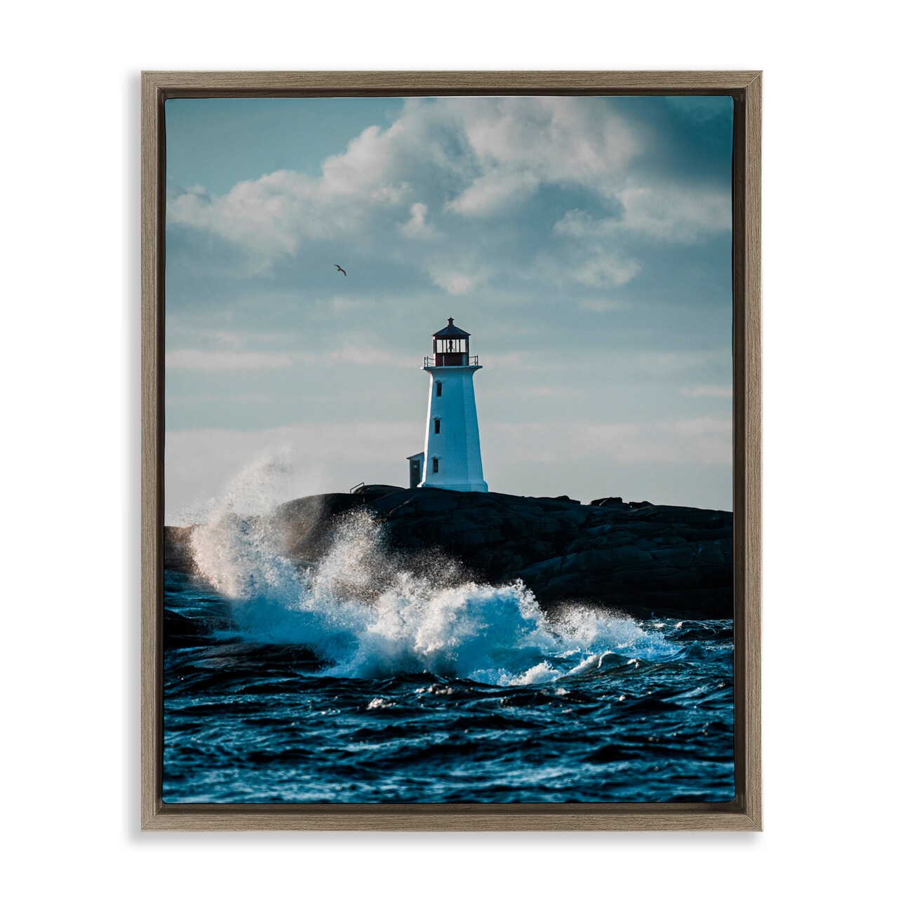 Stupell Industries Nova Scotia Lighthouse Floating Frame, design by Jared Kreiss